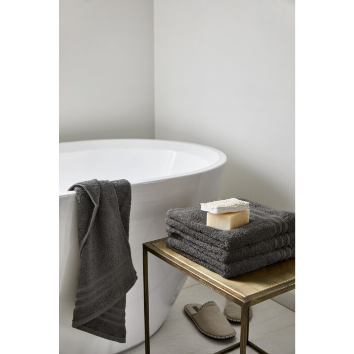 Bath Basics baddoek 50x100cm antraciet