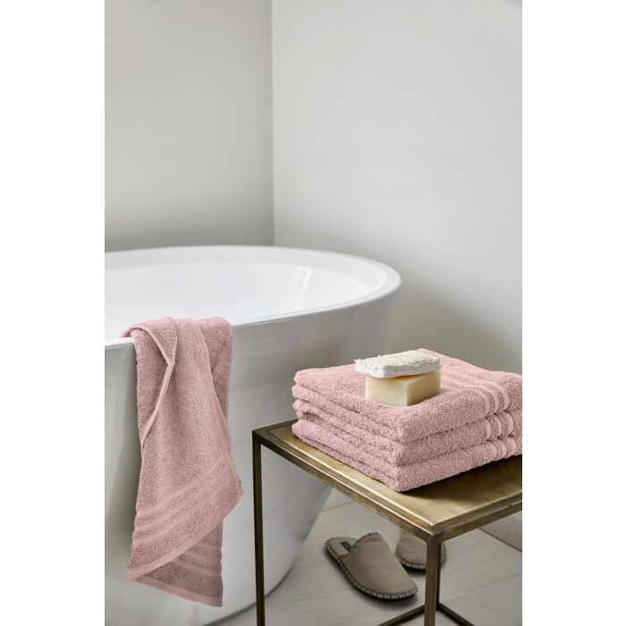 Bath Basics baddoek 50x100cm oud roze