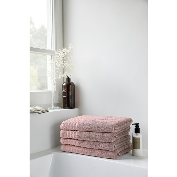 Bath Basics baddoek 50x100cm oud roze