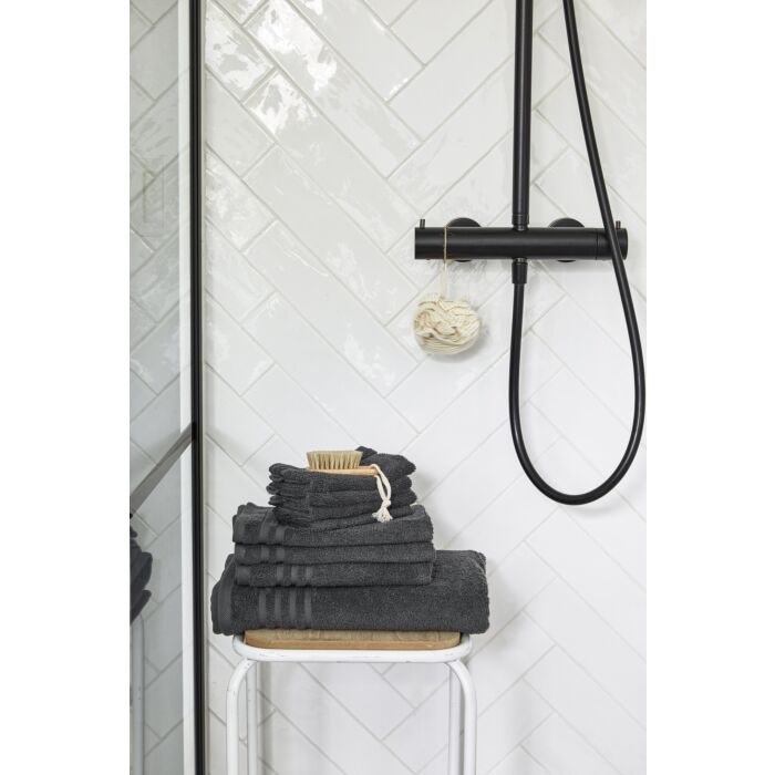 Bath Basics baddoek 50x100cm antraciet