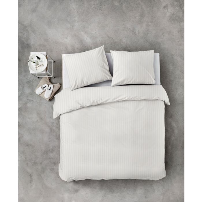 Classy Evergreen dekbedovertrek 200x220cm wit