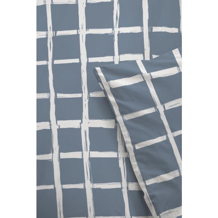 Crossing Blocks dekbedovertrek 155x220cm blauw