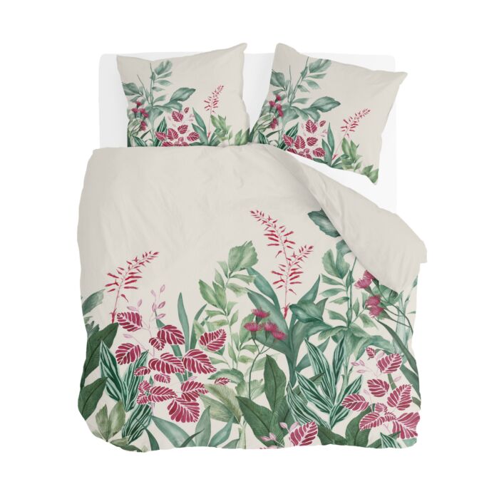 Jungle Romance dekbedovertrek 200x220cm gebroken wit
