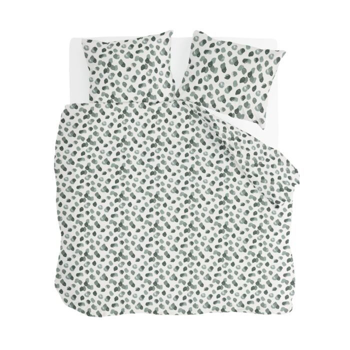 Spotty Animal dekbedovertrek 240x220cm groen