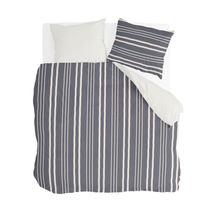 Steady Stripes dekbedovertrek 240x220cm blauw