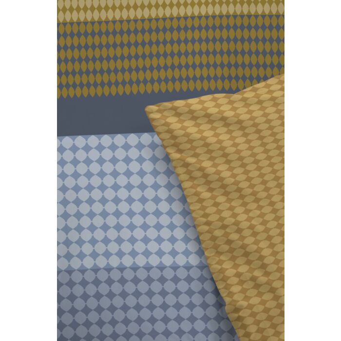 Golden Stripes dekbedovertrek 200x220cm okergeel
