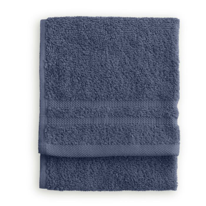 Bath Basics gastendoek 30x50cm blauw (2 stuks)