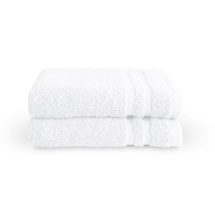 Bath Basics gastendoek 30x50cm wit (2 stuks)