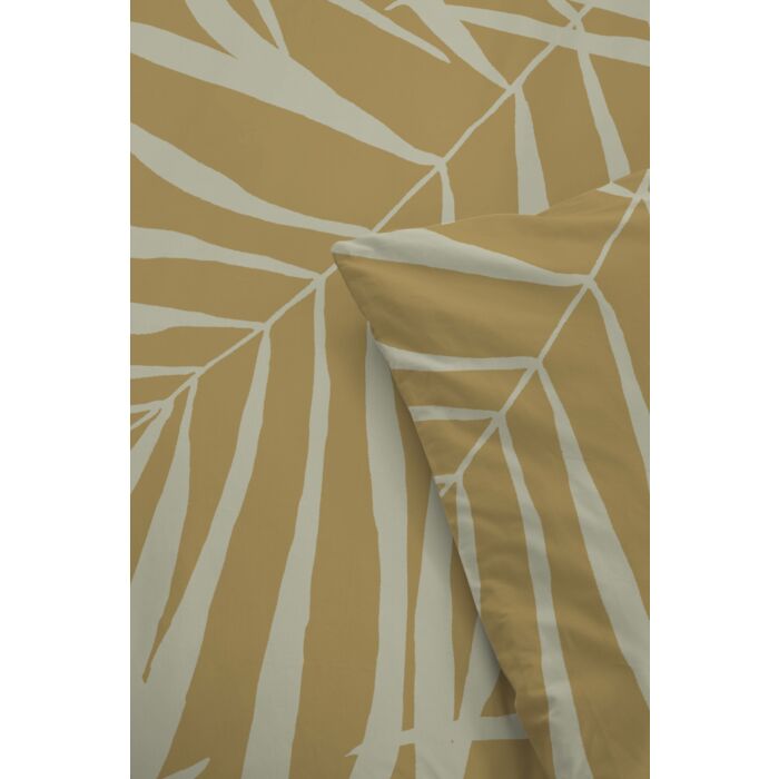 Sunny Palms dekbedovertrek 140x200cm okergeel/multikleur