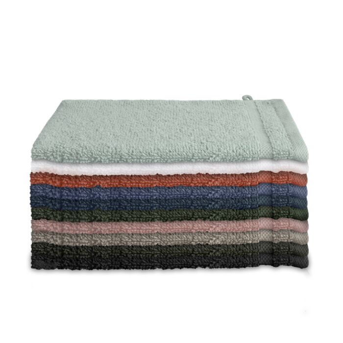 Bath Basics washand 16x21cm donkerblauw (4 stuks)