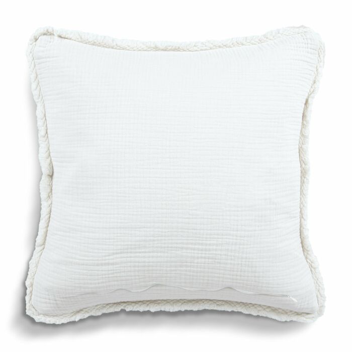 Casual Touch sierkussen 45x45cm wit