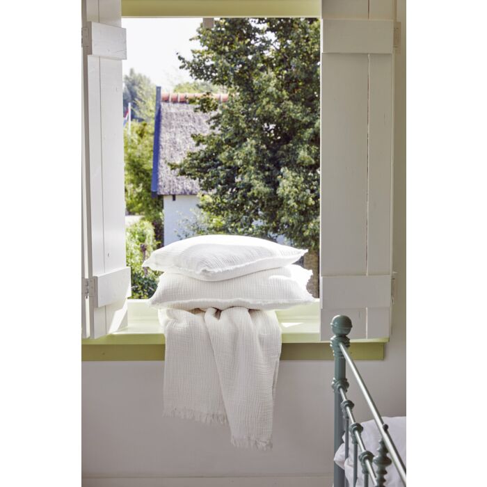 Casual Touch sierkussen 40x60cm wit