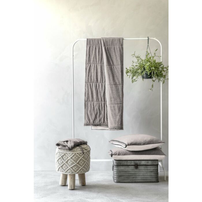 Soft Jersey plaid 130x180cm taupe/zandkleur