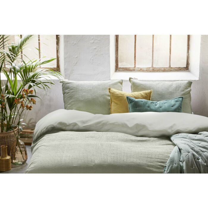 Basic & Tough dekbedovertrek 140x220cm theegroen
