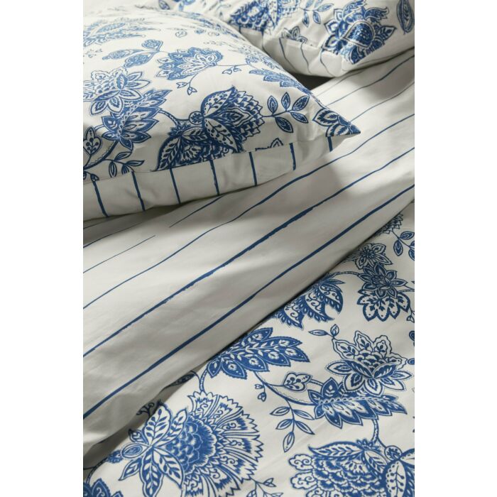 Blue Memories dekbedovertrek 200x220cm blauw/wit