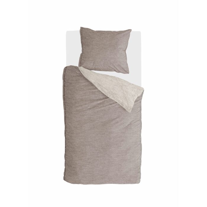 Casual Beauty dekbedovertrek 155x220cm taupe/zandkleur
