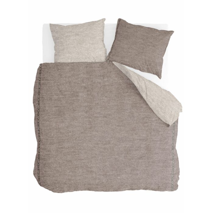 Casual Beauty dekbedovertrek 200x220cm taupe/zandkleur