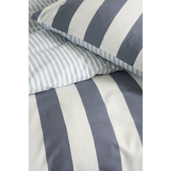Classic Stripe dekbedovertrek 155x220cm blauw