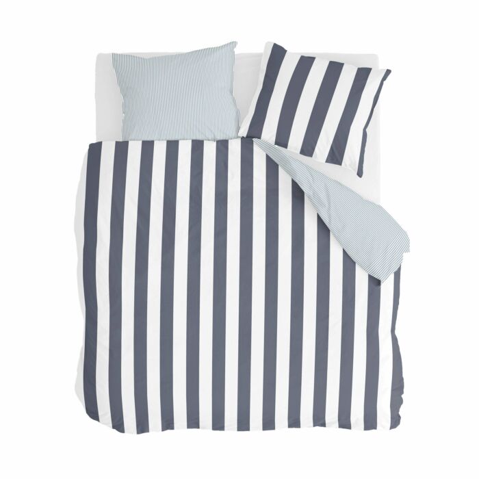 Classic Stripe dekbedovertrek 200x220cm blauw