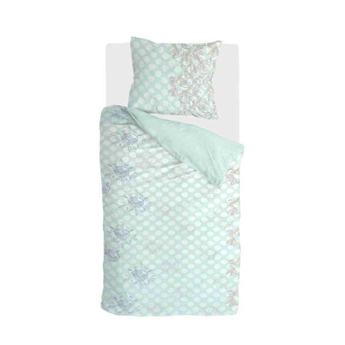 Dreamy Dots dekbedovertrek 135x200cm licht blauw