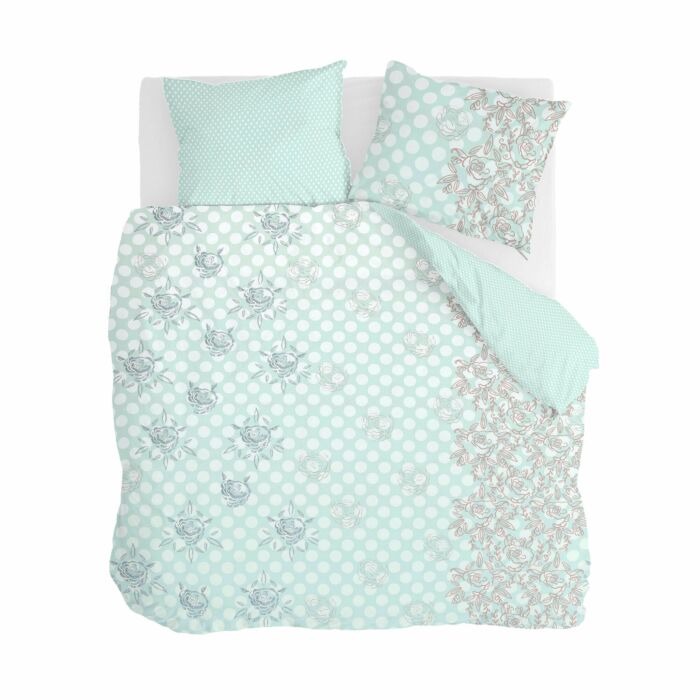 Dreamy Dots dekbedovertrek 240x220cm licht blauw