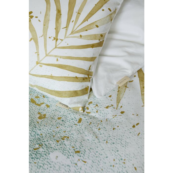 Painted Nature dekbedovertrek 200x220cm groen/goud