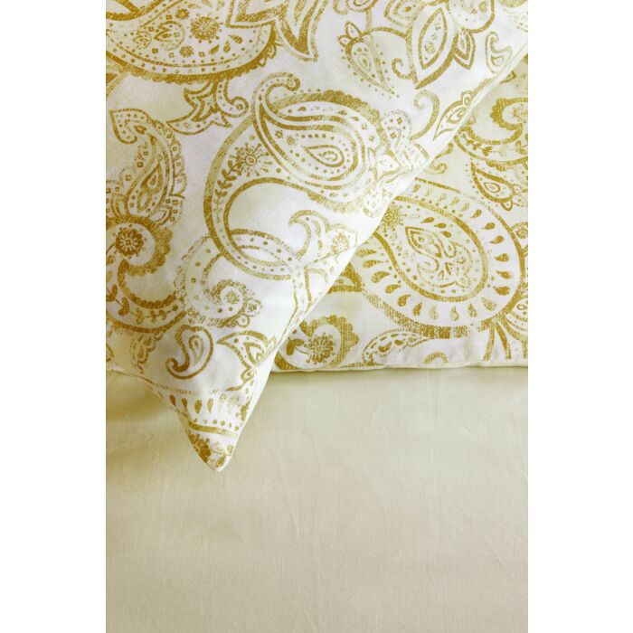 Perfect Paisley dekbedovertrek 240x220cm geel