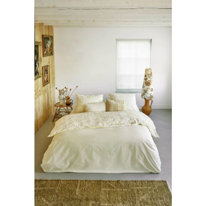 Perfect Paisley dekbedovertrek 200x200cm geel