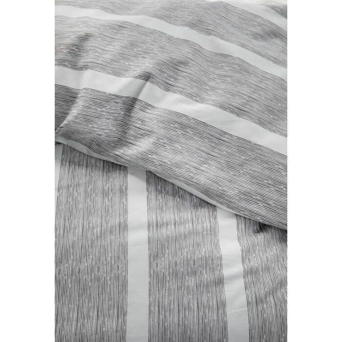 Stripe Along dekbedovertrek 200x200cm antraciet