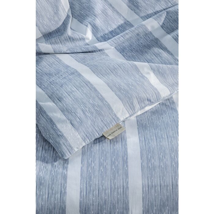Stripe Along dekbedovertrek 155x220cm blauw