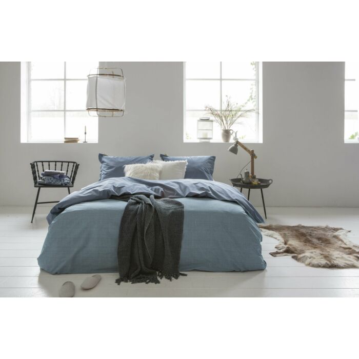 Vintage Club dekbedovertrek 200x200cm blauw