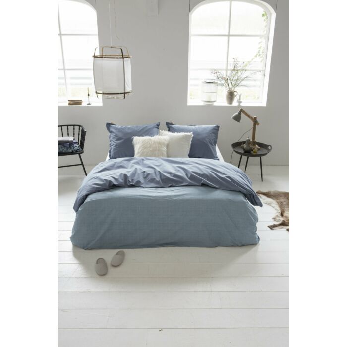 Vintage Club dekbedovertrek 200x200cm blauw