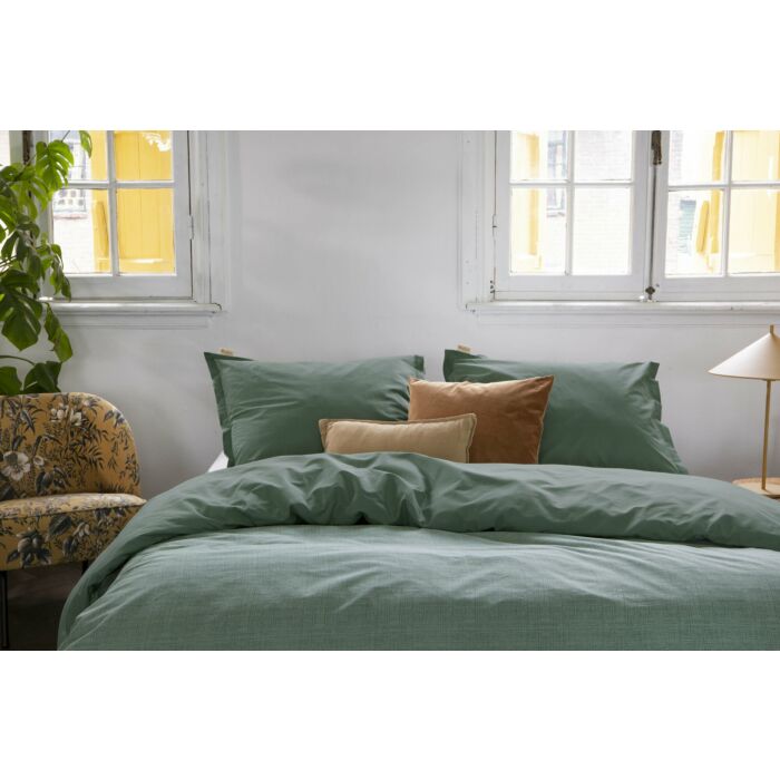 Vintage Club dekbedovertrek 155x220cm groen