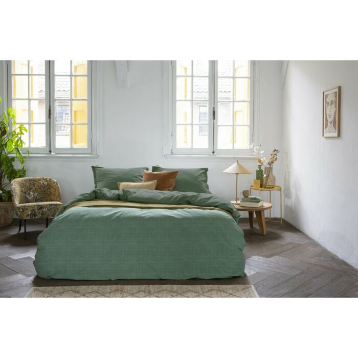 Vintage Club dekbedovertrek 155x220cm groen