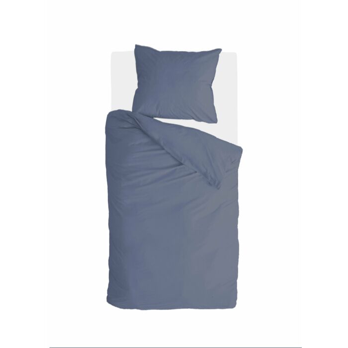 Vintage Cotton dekbedovertrek 155x220cm blauw
