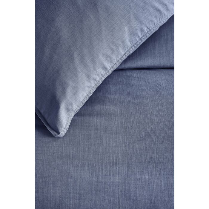 Vintage Cotton dekbedovertrek 155x220cm blauw
