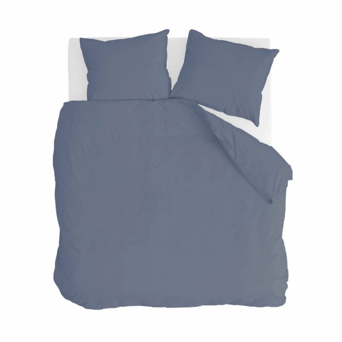 Vintage Cotton dekbedovertrek 200x220cm blauw