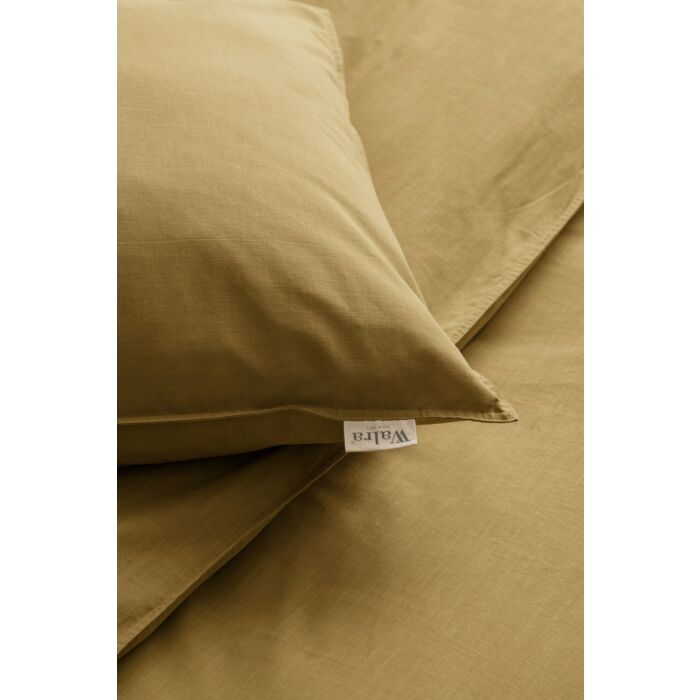 Vintage Cotton dekbedovertrek 135x200cm honing mosterd