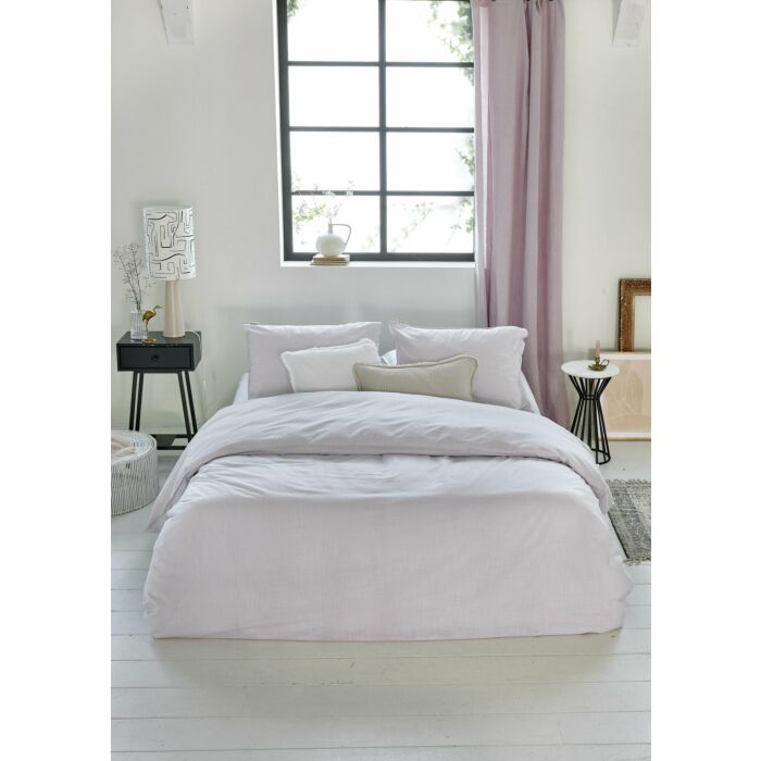 Vintage Cotton dekbedovertrek 155x220cm lila