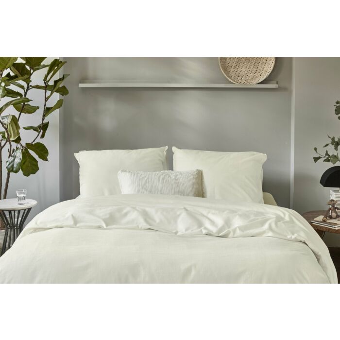 Vintage Cotton dekbedovertrek 200x220cm naturel