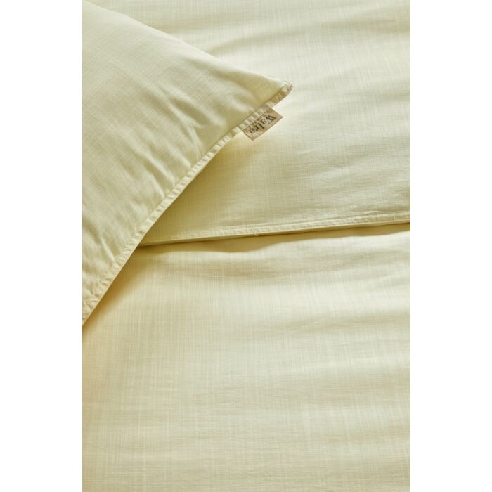 Vintage Cotton dekbedovertrek 200x220cm geel