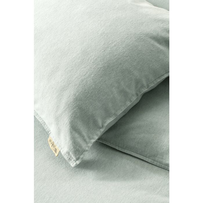 Vintage Flannel dekbedovertrek 135x200cm jade