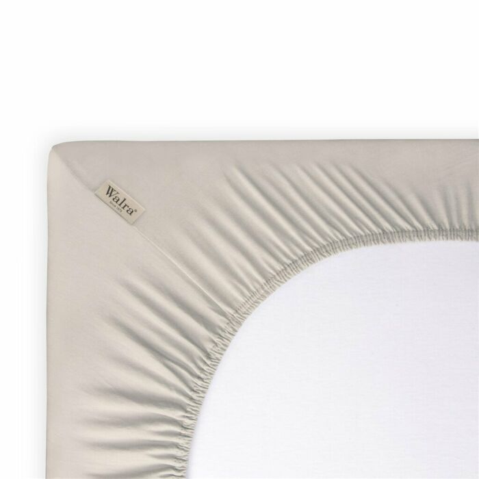 Jersey Stretch hoeslaken 90x220cm zandkleur