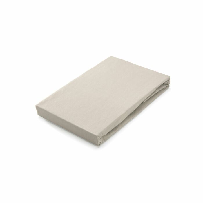 Jersey Stretch hoeslaken 80x200/210cm zandkleur