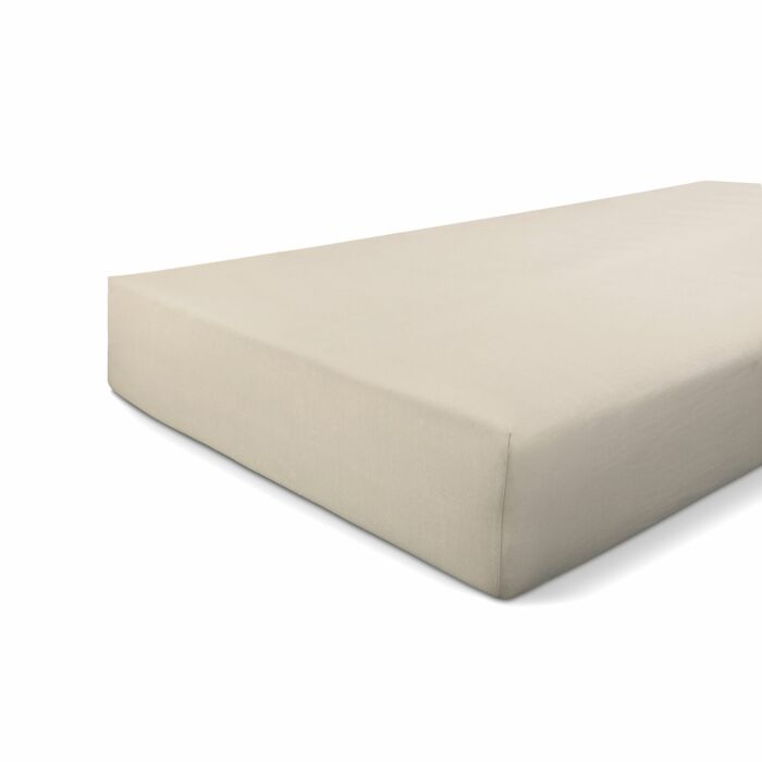Jersey Stretch hoeslaken 90x220cm zandkleur