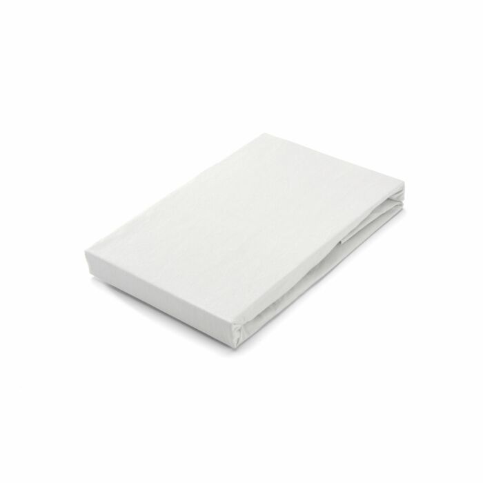 Jersey Stretch hoeslaken 160x220cm wit
