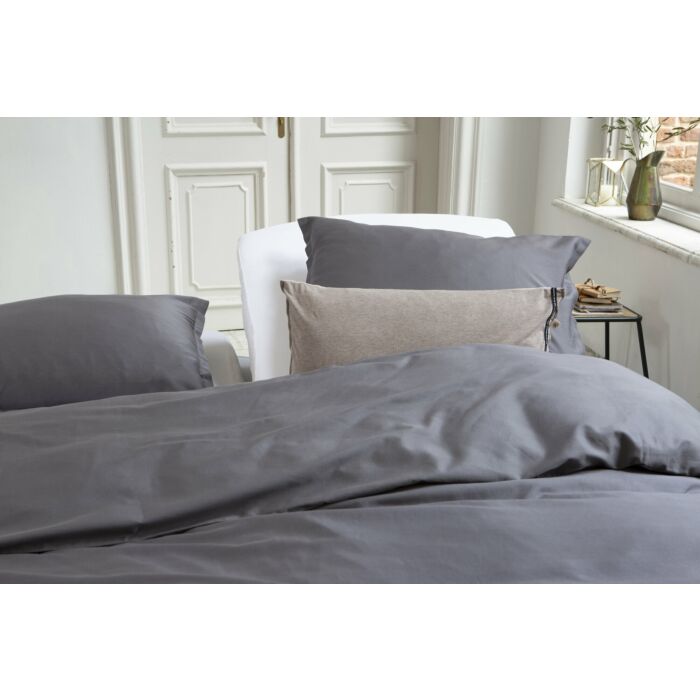 Jersey Stretch enkele splittopper hoeslaken 160x200/210cm wit