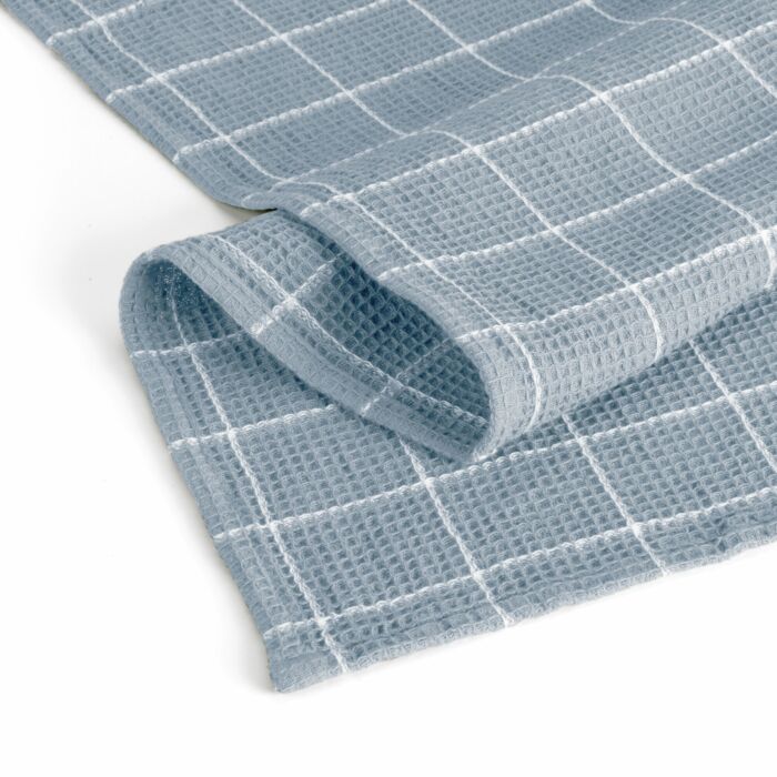 Dry with Cubes keukendoek 50x70cm jeans blauw