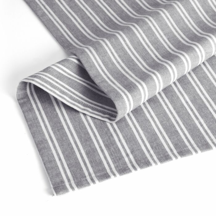 Dry with Stripes theedoek 50x70cm off-black