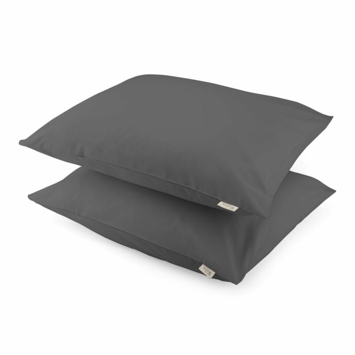 Crispy Cotton kussensloop 60x70cm antraciet